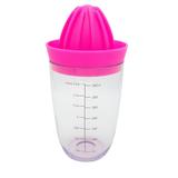 Espremedor de Frutas Manual Copo com Medidas Acrílico Rosa - Fábrica de utilidades