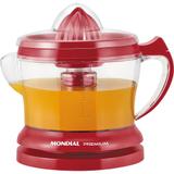 Espremedor Mondial 1,25L com Dupla Rotação e Acionamento Automático Premium E-23 Vermelho 127V