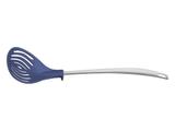 Espumadeira movin azul utensilio de nylon e aco inox tramontina