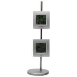 Estacao metereologica termo higrometro com relogio e termometro de temperatura e umidade com ilumina - Incoterm