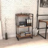 Estante Multiuso 104cmx60cm 3 Prateleiras Kuadra Compace Nogal