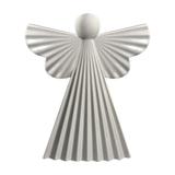 Estátua Escultura Anjo Decorativo Cerâmica 19 cm Bege - DRossi