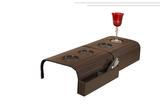 Esteira Bandeja Braço de Sofa kit 01 Bandeja Porta Copos e 01 Bandeja Porta Copos Com Porta Objetos - Venturi