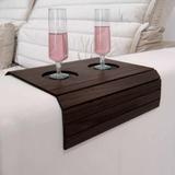 Esteira Braço Sofá Porta Copo Bandeja Flexível Tabaco - Lyam Decor