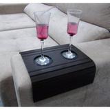 Esteira C/porta Copos Braço Sofá Bandeja Tabaco - Decor mobille