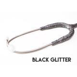 Estetoscópio Aço inox duplo MD One Black Glitter - Mdf