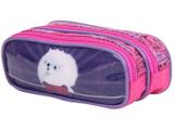 Estojo Escolar 2 Divisórias Pets - Zíper Soft Dermiwil
