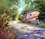 Estradinha de Interior - Francesco Mangialardi - Tela 50x57 Para Quadro - Santhatela