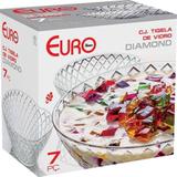 EURO HOME - Conjunto de Tigela de Vidro Diamond 7 Peças - VDR7596