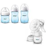 Extrator de Leite Manual + Mamadeiras 125/260/330ML Petala AZUL Philips AVENT