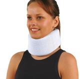 (F)Colar Cervical Espuma Leve Branco G Mercur
