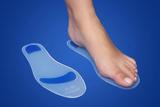 (F)Palmilha Silicone Plana Ponto Azul 38/39 Ortofl - Unica