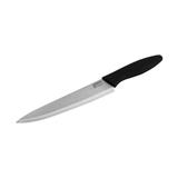 Faca 8 Polegadas Titanium Silver Yuze Em Aço Preto e Prata