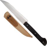 Faca Artesanal Peixeira 6 Inox Cabo Chifre Bainha Couro - Zanline