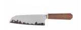 Faca artesanal santoku hohenmoorer tripla camada de aço carbono 16,5cm