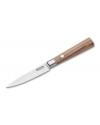 Faca de cozinha para legumes böker damast 10cm com cabo em madeira de oliveira mediterrânea e lâmina de aço damasco de 37 camadas - Boker