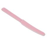 Faca de Plástico Rosa Claro para Refeição Colorline 10 unidades SilverPlastc