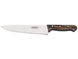 Faca para carne 10 polywood castanho lamina de aco inox e cabo de madeira tramontina
