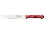 Faca para cozinha 7 polywood vermelho lamina de aco inox e cabo de madeira tramontina