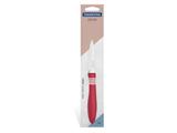 Faca para legumes frutas 3 cor e cor vermelho lamina de aco inox e cabo de polipropileno tramontina