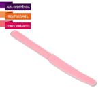 Faca Plástica Happy Line c/ 10 unidades Rosa - Silverplastic