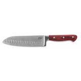 Faca Santoku Fatiar e Picar 7" Cabo Madeira - Mta