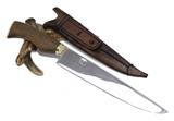 Faca SG Churrasco Mod. Solingen Bainha Couro 8 polegadas