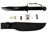 Faca Tática Camping 8" com Kit de Sobrevivência Echolife Thunder