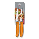Faca Victorinox de Pizza Serrilhada com cabo Laranja - 12 cm