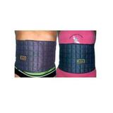 Faixa Abdominal Unisex 117x23 cm, Magnética e Infravermelho Longo - Cinza - Tsuyoi