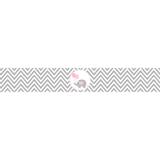 Faixa Decorativa Adesiva Chevron Cinza Elefantinho - Final decor