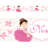 Faixa Decorativa Adesivo De Parede Border Infantil Bailarina - Magazine do adesivo