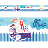 Faixa Decorativa Adesivo Parede Border Infantil Marinheiro - Magazine do adesivo