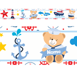 Faixa Decorativa Adesivo Parede Border Infantil Marinheiro - Magazine do adesivo
