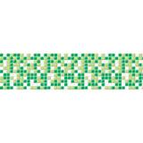 Faixa decorativa - Border Pastilhas - 750 Verde - R+ adesivos