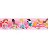 Faixa decorativa - Border Princesas Disney - 719 Rosa - R+ adesivos