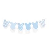 Faixa Decorativa Roup De Bebe Azul Cha Revelacao Dec. Festas - Cromus