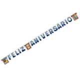 Faixa Feliz Aniversário Madagascar 3 Regina Festas