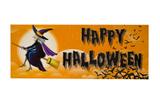 Faixa Feliz Halloween Bruxa Paper Fest - Festabox