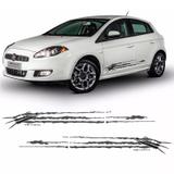 Faixa Lateral Fiat Bravo Wolverine 2014/ Adesivo Grafite - Sportinox