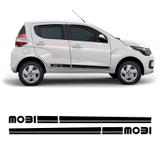 Faixa Lateral Fiat Mobi Adesivo Decorativo Preto - Sportinox