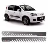 Faixa Lateral Fiat Uno Sporting 2013/ Adesivo Grafite - Sportinox