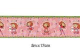 Faixa para Quarto de Bebê Boldor Cor Menina Moranguinho - Boldor faixas decorativas