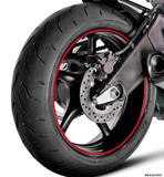 Faixa Refletiva De Roda Para Moto Aro 14 15 16 17 18 19 20 21 - 5mm - Np adesivos