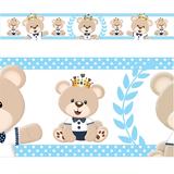Faixas Border Urso Principe Modelo 05 - 5 metros - Mundo dos adesivos