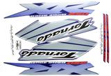 Faixas / Kit Adesivos Xr250 Tornado 2003 Moto Azul. - Jotaesse