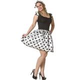 Fantasia Anos 60 Adulto Feminina Com Faixa Vestido Preto e Branco - Fantasias carol fsp