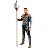 Fantasia Aquaman Adulto Luxo Com Músculos Liga da Justiça - Sulamericana