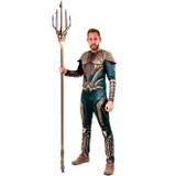 Fantasia Aquaman Adulto Luxo Com Músculos Liga da Justiça - Sulamericana