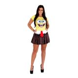 Fantasia Bob Esponja Feminino Adulto